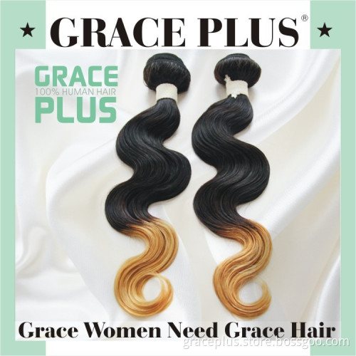 6A Ombre 1B 30 Hair Weaves Body Wave Virgin Remy Brazilian Hair Extension 100% Brazilian Human Hair